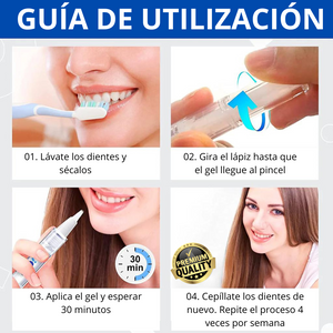 LÁPIZ BLANQUEADOR DE DIENTES CON FÓRMULA MEJORADA - SMILE WHITE™