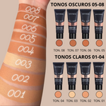 Conjunto de 4 Bases de Maquillaje ALLDAY™ - Matte 24H - 4x40ml