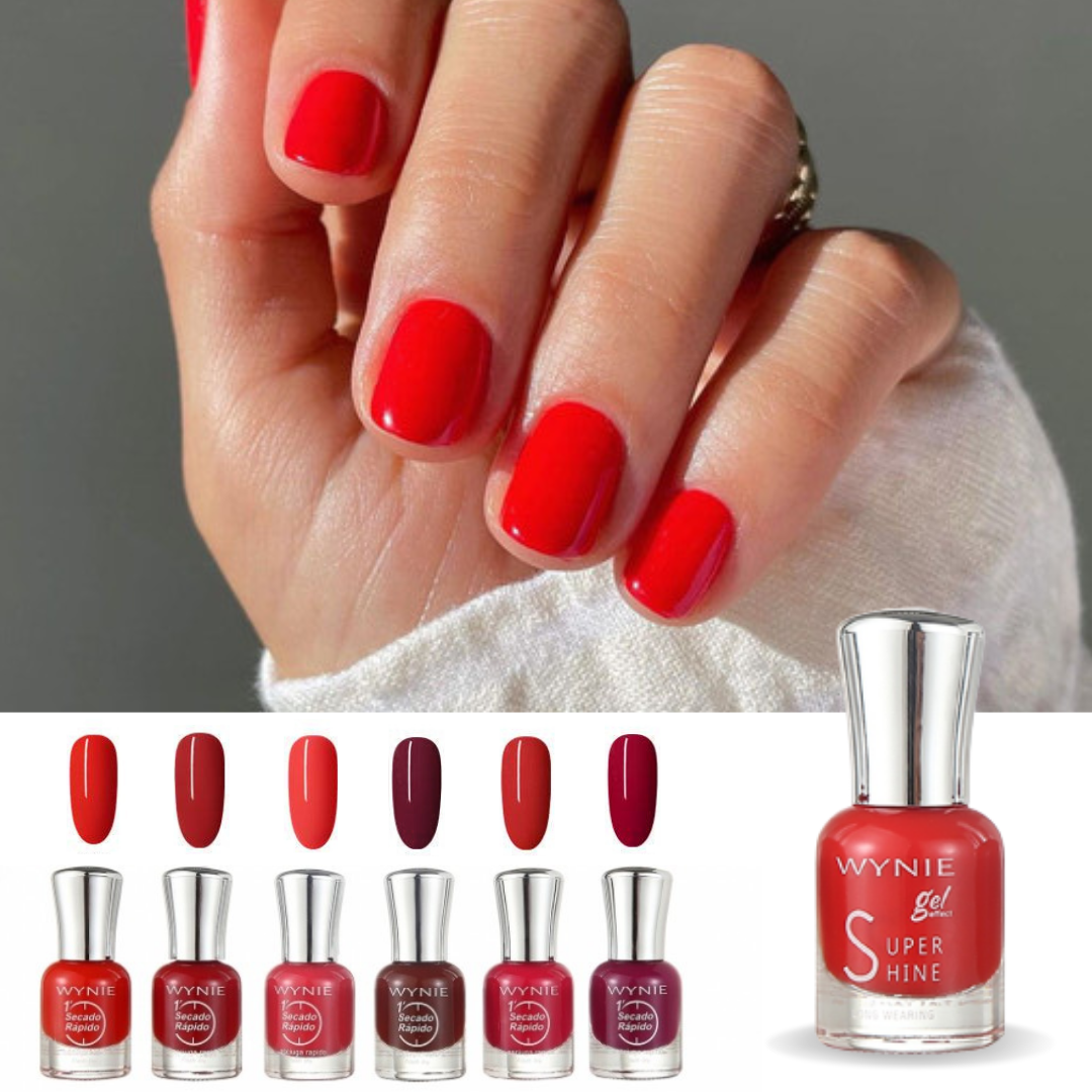 Conjunto de 6 Esmaltes de uñas con Efecto Gel -  SUPERSHINE™