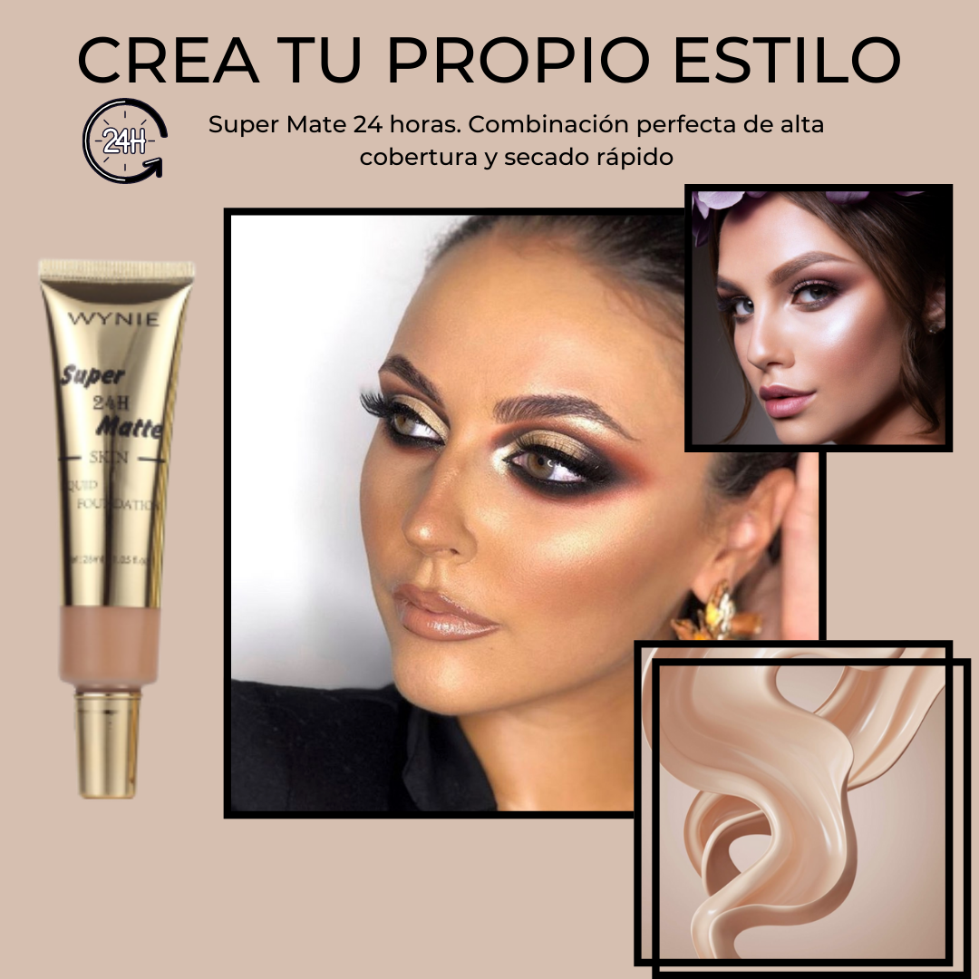 Conjunto de 4 Bases de Maquillaje Mate24™ - Super Mate 24H - 35ml