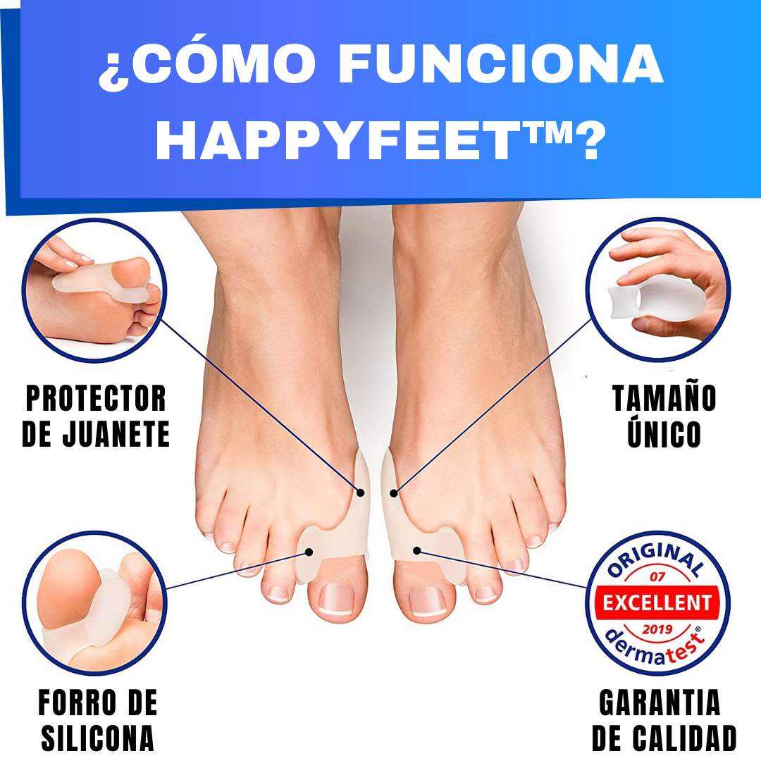 CORRETOR-PROTETOR PARA JUANETES PACK DE 2 UNIDADES - HAPPYFEET™