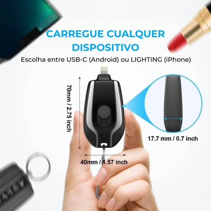 MINI CARGADOR PORTÁTIL PARA LLAVEROS - MINIPOWER™