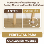 MOVEFLEX™ – FUNDA DE SILICONA PARA PATAS DE MUEBLES (PROTEGE CONTRA ARAÑAZOS Y RUIDOS)