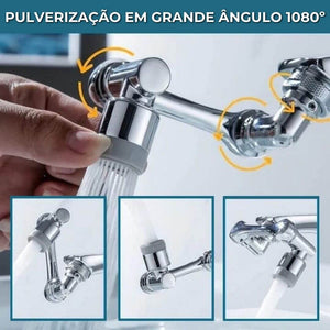 EXTENSOR DE GRIFO GIRATORIO UNIVERSAL 1080° - FLEXIFLOW™