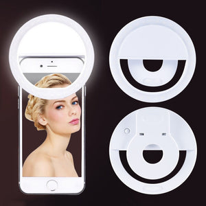 MINI ANILLO LUMINOSO PARA SELFIES - SELFIE LIGHT™