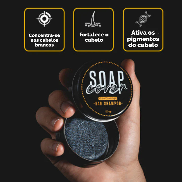 JABÓN ELIMINADOR DE CANAS NATURAL - COVERSOAP™