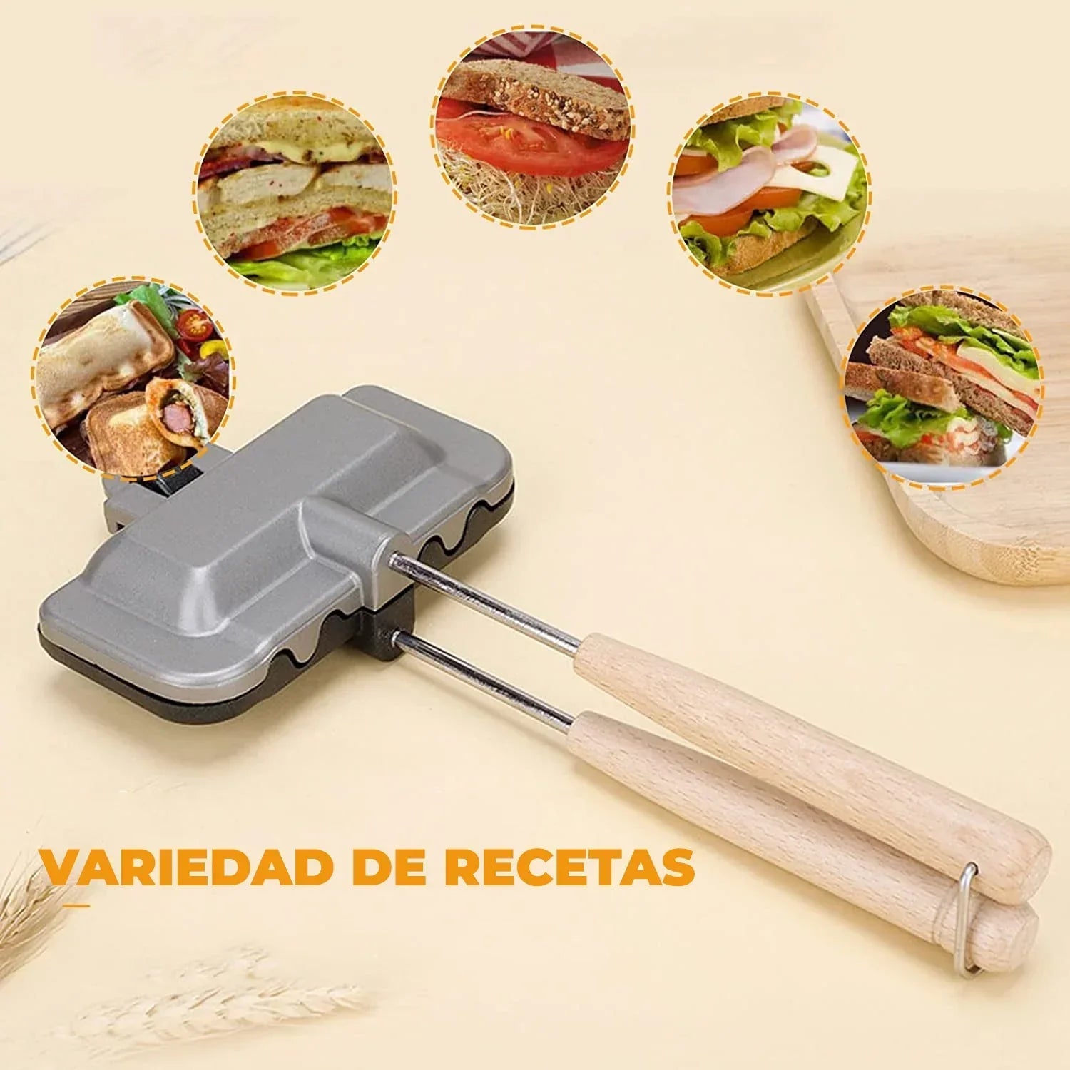 SARTÉN ERGONÓMICA PARA SÁNDWICH - PANINIPRO™