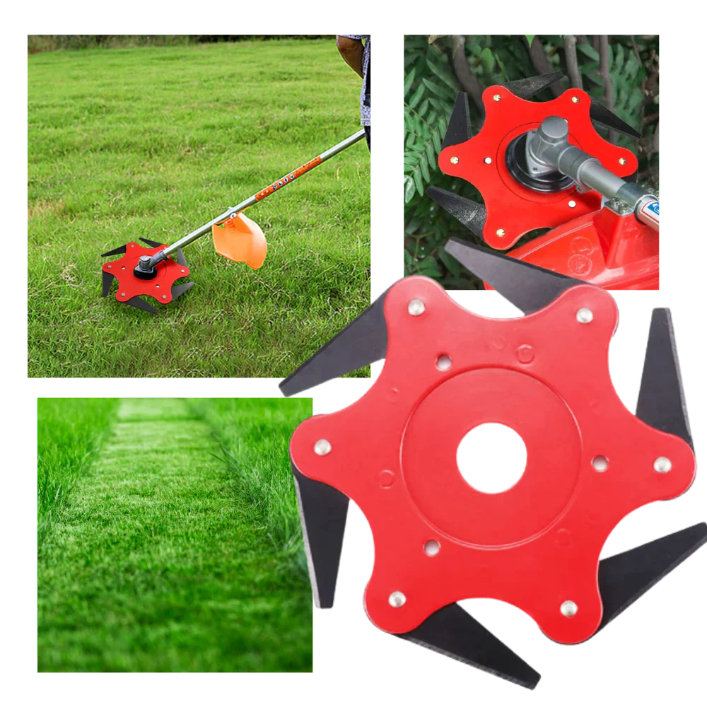 CABEZAL DE CORTE UNIVERSAL DE 6 CUCHILLAS PARA JARDINERÍA - SIXCUT™